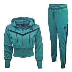 Дамски спортен екип City Angels Jeans, Зелен 6635