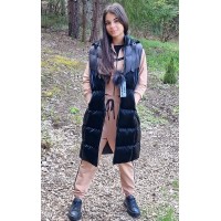 Дамски елек с качулка City Angels, Черен 6639