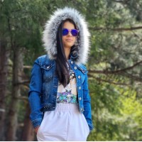 Дамско дънково яке с качулка City Angels Jeans 6640